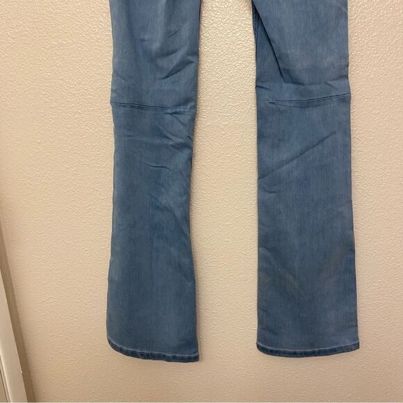 Free People In My Feelings Slim Flare Y2K stretch coastal beach Jeans long 27x32 - Picture 5 of 13